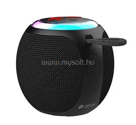 DEVIA LITE1 bluetooth hordozható hangszóró v5.3, LED világítás, FEKETE ST111226 small