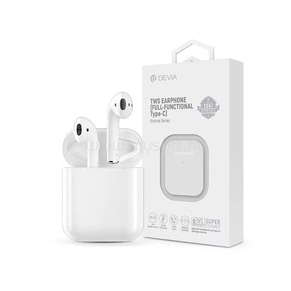 DEVIA ST102057 Kintone Series True Wireless Bluetooth fehér fülhallgató