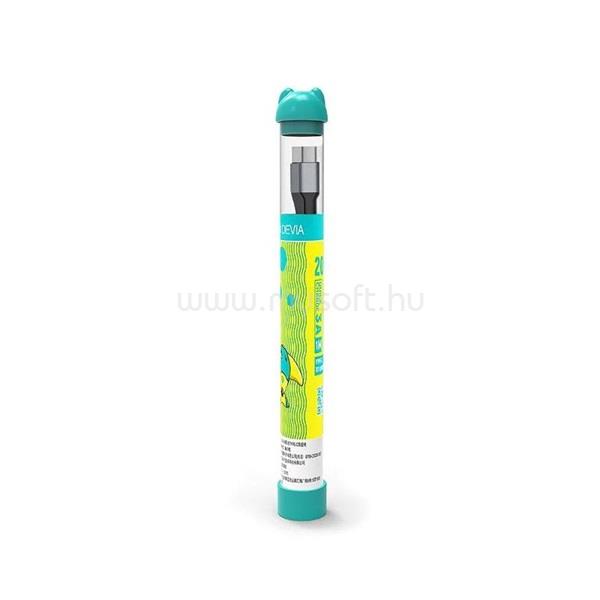 DEVIA ST107878 Gracious Tube PD 60W Type-C/Type-C 1m-es fekete adat-és töltőkábel