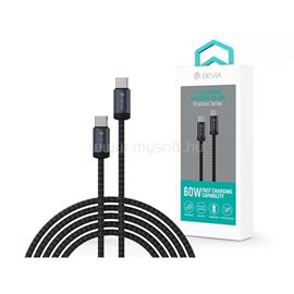 DEVIA GRACIOUS adatkábel Type-C - Type-C, 100cm, FEKETE ST107885 small