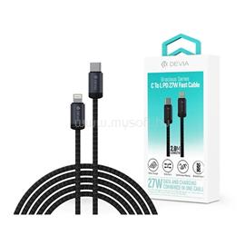 DEVIA ST108059 Gracious Series 27W PD Type-C/Lightning fekete 2m adat és töltőkábel ST108059 small