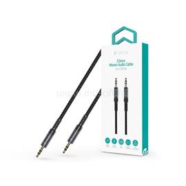 DEVIA ST111936 iPure Series Woven 1m AUX 3,5/3,5mm jack audio kábel (fekete) ST111936 small