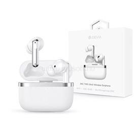 DEVIA ULTRA1 bluetooth fülhallgató SZTEREO v5.4, bőr hatás + töltőtok, FEHÉR ST120808 small