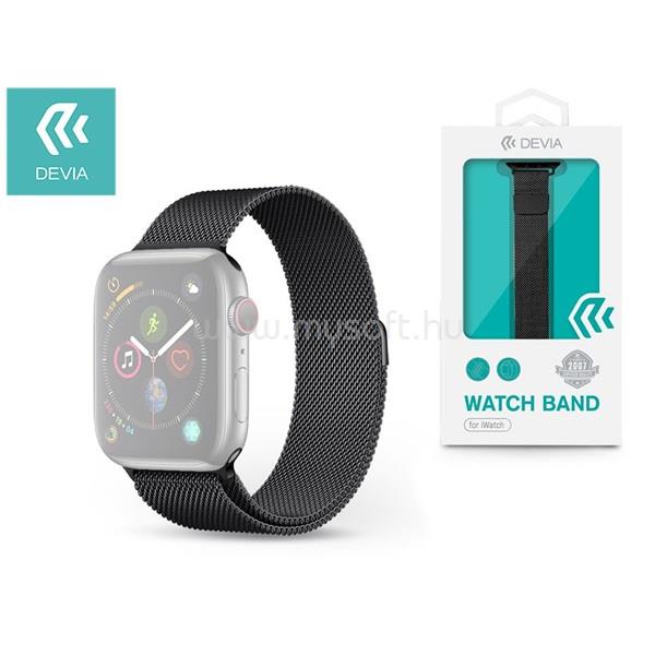 DEVIA ST325052 Apple Watch fekete fém óraszíj