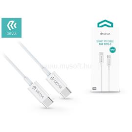 DEVIA SMART adatkábel Type-C - Type-C, 100cm, FEHÉR ST325380 small