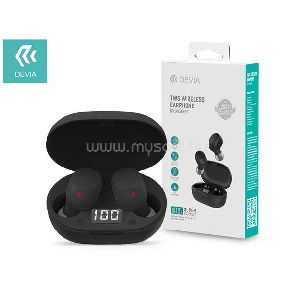DEVIA ST351013 Bluetooth v5.0 Joy A6 Series TWS with Charging Case sztereó headset (fehér)