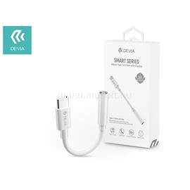 DEVIA audió kábel 3.5mm jack aljzat - Type-C FEHÉR ST354113 small