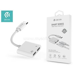 DEVIA ST354137 Type-C -2x Type-C fehér audio adapter ST354137 small