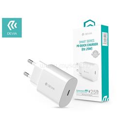 DEVIA ST354908 Type-C bemenettel 25W - Smart PD3.0 Quick Charger hálózati töltő adapter ST354908 small