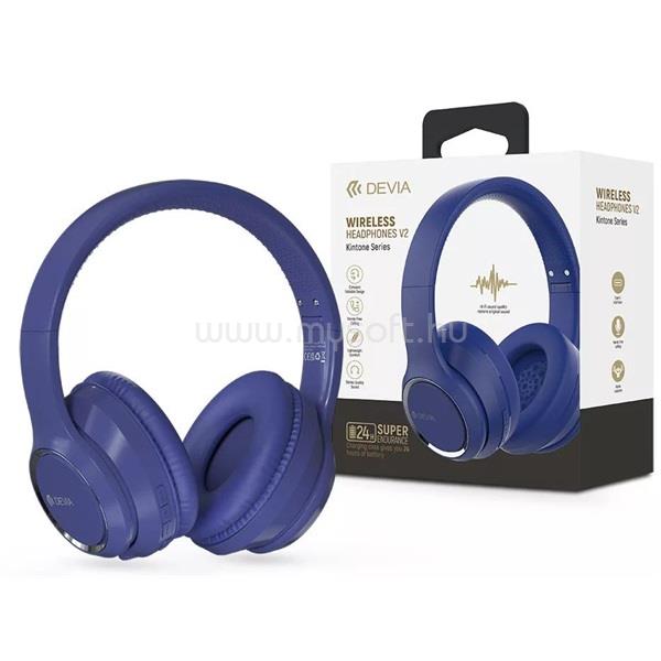 DEVIA ST383540 kék Bluetooth fejhallgató