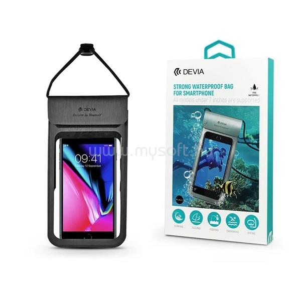 DEVIA ST384806 Strong Waterproof Bag 7" Univerzális vízálló fekete védőtok