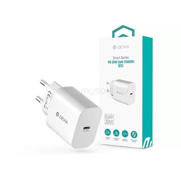 DEVIA ST399794 Smart GaN 30W Type-C Hálózati töltő adapter