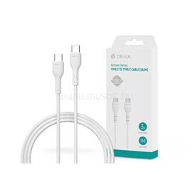 DEVIA adatkábel Type-C - Type-C, 100cm, FEHÉR ST379543 small