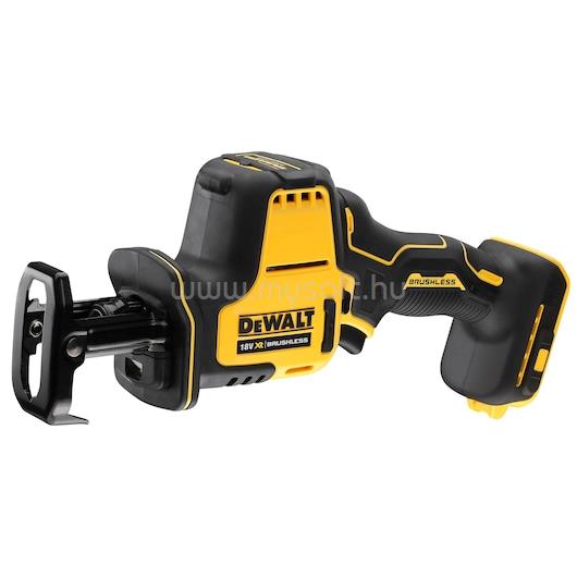 DEWALT 18V, XR, LI-ION, kefe, akkumulátor és töltő nélküli orrfűrész papírdobozban