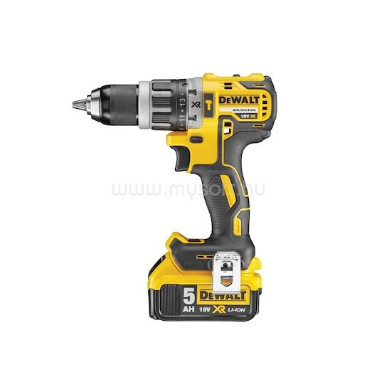DEWALT 18V 5,0 Ah XR Li-Ion kefe nélküli kompakt ütvefúró csavarozó
