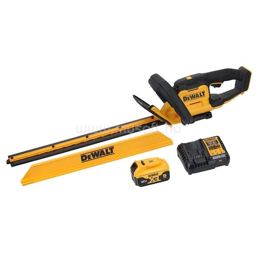 DEWALT 18V XR 55 cm-es sövényvágó 25 mm foghézaggal- 1 db 5 Ah