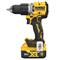 DEWALT 18V XR ütvefúró-csavarozó kefe nélküli 2 × 5 Ah töltővel kofferben DCD805P2T-QW small