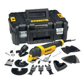 DEWALT 300W Multi rezgőszerszám, 6 db vágószerszám, delta talp + 25 db papír, TSTAK, porelszívó, vezető DWE315KT-QS small