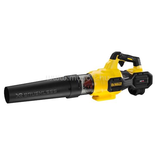 DEWALT 54V FLEXVOLT kefe nélküli lombfúvó 9 Ah akkumulátorral és töltővel