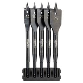 DEWALT Hegytartó, lapos fafúrók Extreme, 5db, 14-25mm DT70833-QZ small
