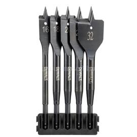 DEWALT Hegytartó, lapos fafúrók Extreme, 5db, 16-32mm DT70834-QZ small