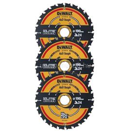 DEWALT Körfűrészlap, készlet, ELITE CSB, 3db, 190mm DT10399-QZ small