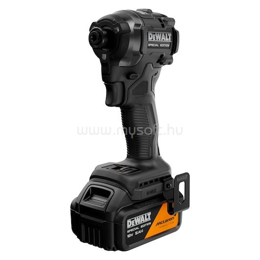 DEWALT McLaren F1 Team, 18V XR, 1x5Ah, kefe nélküli ütvecsavarozó TSTAK kofferben