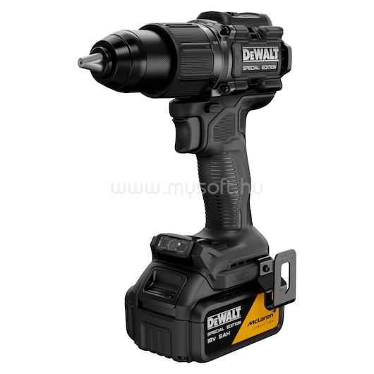 DEWALT McLaren F1 Team, 18V XR, 1x5Ah, kefe nélküli ütvefúró-csavarozóTSTAK kofferben