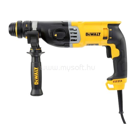 DEWALT SDS-plus, 3 üzemmód, cseretokmány, 26mm, 900W, fúrókalapács, tokkal