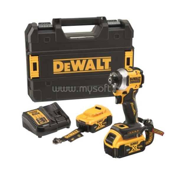 DEWALT 18V, XR ütvecsavarozó, 2x5Ah, kofferben