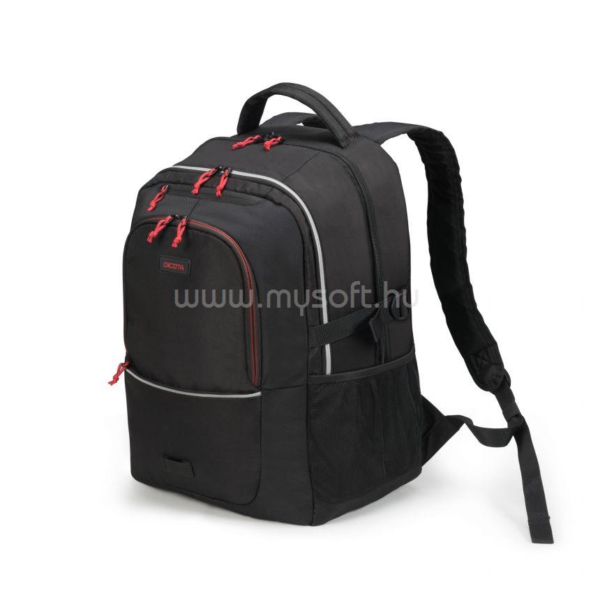 DICOTA BACKPACK PLUS SPIN 14-15.6IN BLACK/RED