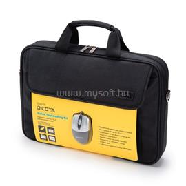DICOTA Notebook táska egérrel D30805-V1, Value Toploading Kit-bag 15.6" with mouse including, Black D30805-V1 small