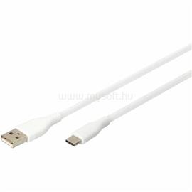 DIGITUS 0.5M USB-A TO USB-C CABLE WHITE SILICONE/60W POWER DELIVERY DIGITUS_AK-300340-005-W small