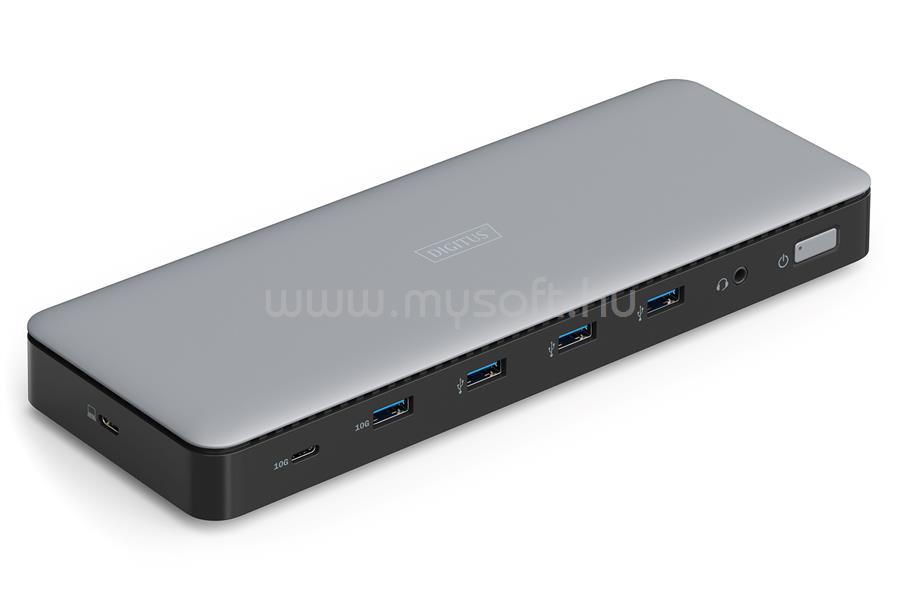 DIGITUS 13in1 USB-C Docking Station Silver