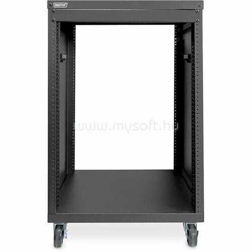 DIGITUS 19 RACK MIT CASTORS 16HE BLACK 780X507X460MM TAPPED HOLES NS