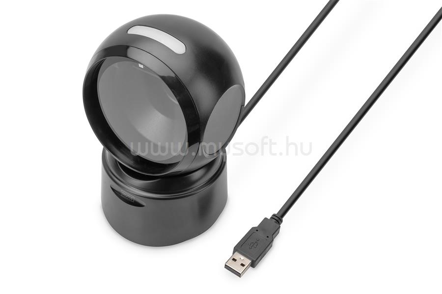 DIGITUS 1D 2D DESK USB BARCODE SCANNER USB-A  QR-CODE KOMPATIBEL IN