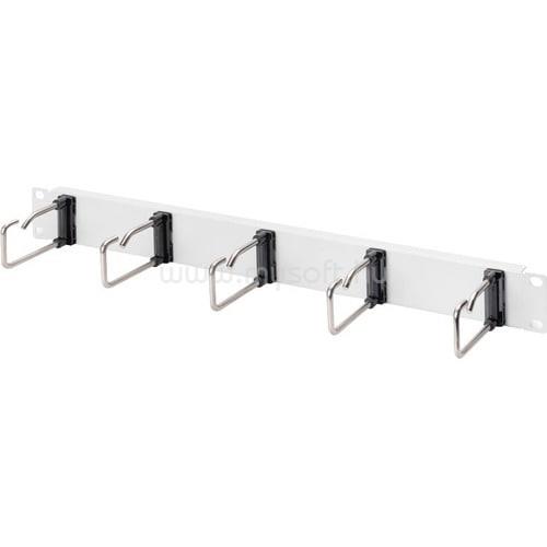 DIGITUS 1U CABL MANAGM PANEL 5X STEEL RINGS 40X75 MM GREY RAL7035 NS