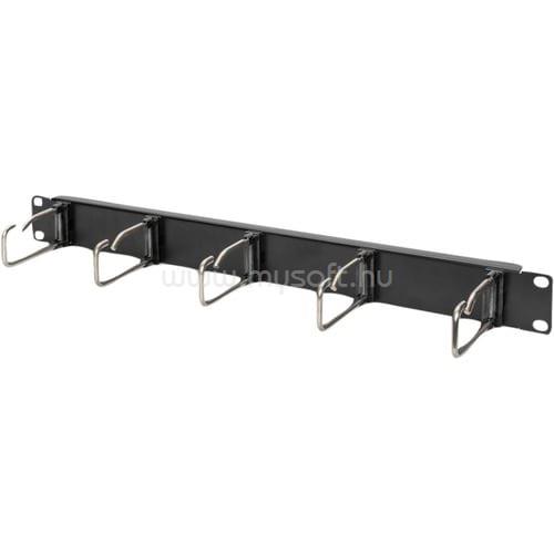 DIGITUS 1U CABL MANAGMPANEL 5X STEEL RINGS 40X75 MM BLACK (RAL 9005) NS