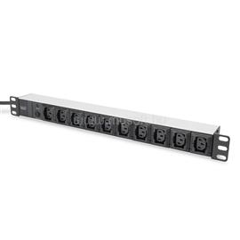 DIGITUS 1U rack alumínium 10 C14 dugaljas túlfeszültség védett hálózati elosztó DIGITUS_DN-95404 small