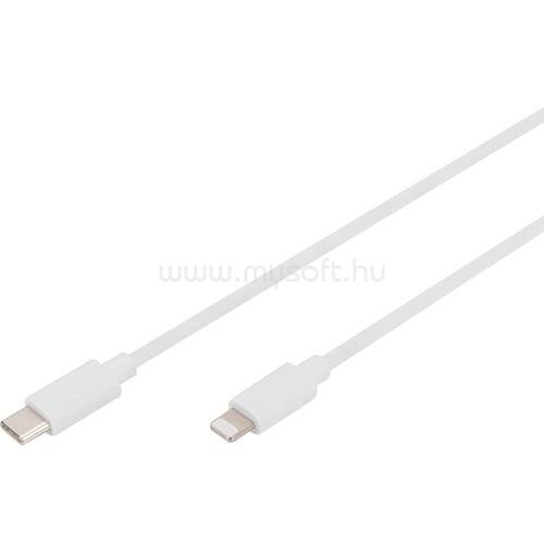 DIGITUS 2M TYPE C TO LIGHTNING CABLE WHITE 5V 2.4A