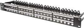 DIGITUS 48port 19" 1U fekete moduláris üres patch panel DIGITUS_DN-91424 small