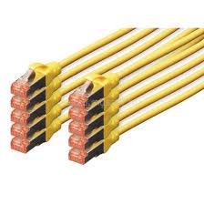 DIGITUS CAT 6 S-FTP PATCH CABLE CU LSZH AWG 27/7 LENGTH 3M 10PACK NS DIGITUS_DK-1644-030-Y-10 small