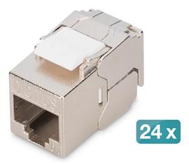 DIGITUS CAT 6A COMPAC KEYSTONE MODUL 24X SHIELDED TOOL-FREE CONNECTION DIGITUS_DN-93615-S-24 small
