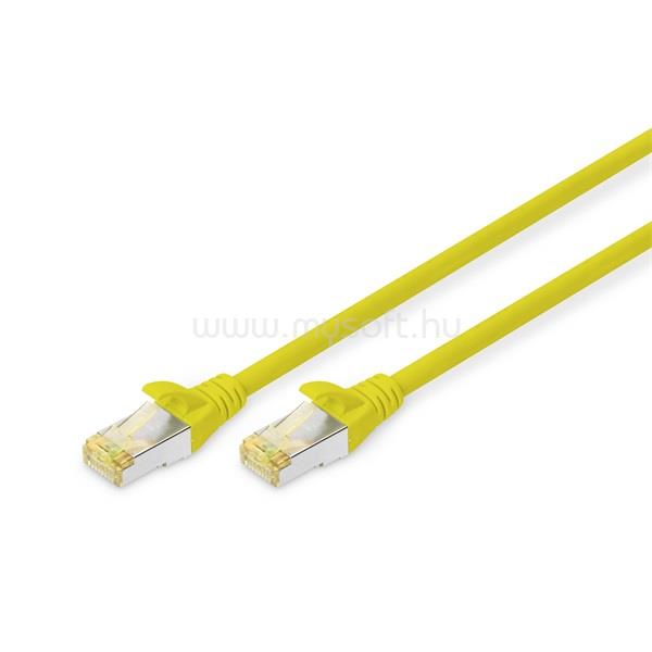 DIGITUS Cat.6A S/FTP LSZH 0,5m patch kábel (sárga)