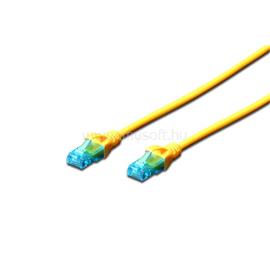 DIGITUS CAT5e U/UTP PVC 0,5m sárga patch kábel DIGITUS_DK-1512-005/Y small