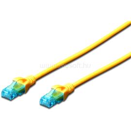 DIGITUS CAT5e U/UTP PVC 1m sárga patch kábel DK-1511-010/Y small