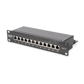 DIGITUS CAT6 12port asztali fekete árnyékolt patch panel DIGITUS_DN-91612S small