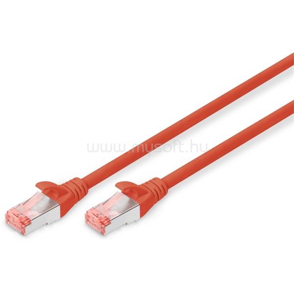 DIGITUS CAT6 S-FTP LSZH 0,5m piros patch kábel