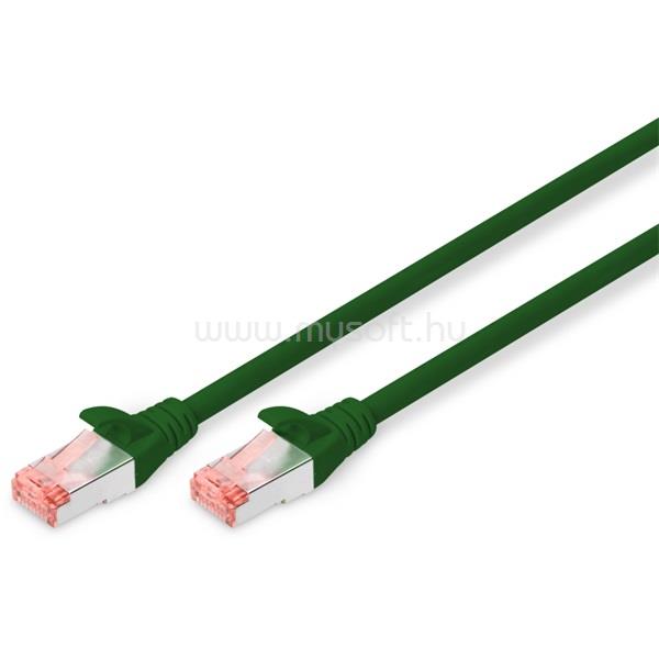DIGITUS CAT6 S-FTP LSZH 1m zöld patch kábel