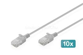 DIGITUS CAT6 U-UTP Patch Cable 0,5m Grey (10 Pack) DIGITUS_DK-1618-005S-10 small